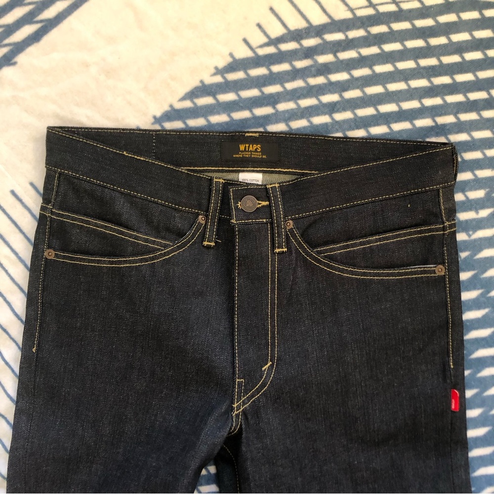 WTAPS-blue denim-skinny